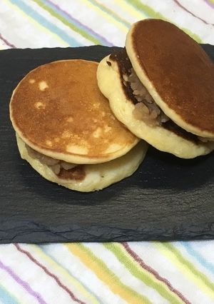 栗餡でどら焼き-レシピのメイン写真