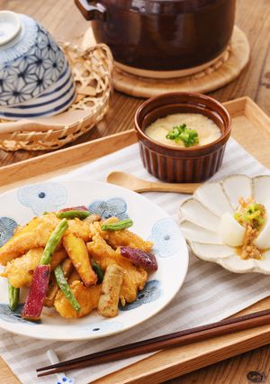 ボリューム満点！鶏肉と根菜の彩りきんぴら-レシピのメイン写真
