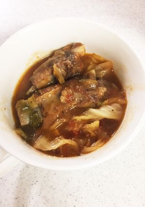 キャベツとスペアリブのトマトソース煮！-レシピのメイン写真