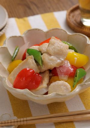 やわらか鶏むね肉と野菜のレモン和え♪-レシピのメイン写真