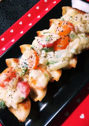 簡単♪市販の餃子 チーズソースのせ-レシピのメイン写真