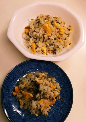 簡単♪高菜漬けと卵のパラパラ焼きご飯☆-レシピのメイン写真