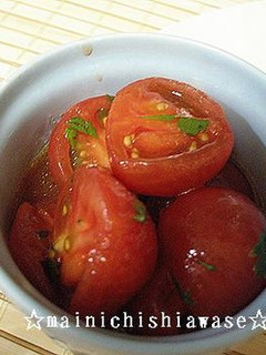 トマトのポン酢マリネ カレーのお供に-レシピのメイン写真