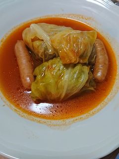 ロールキャベツケチャップ煮-レシピのメイン写真