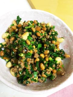 納豆と大豆のそぼろ炒め-レシピのメイン写真