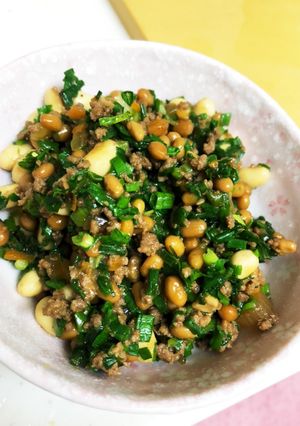 納豆と大豆のそぼろ炒め-レシピのメイン写真