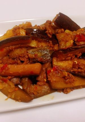 碎肉茄子(ミンチとなすの炒め物)-レシピのメイン写真