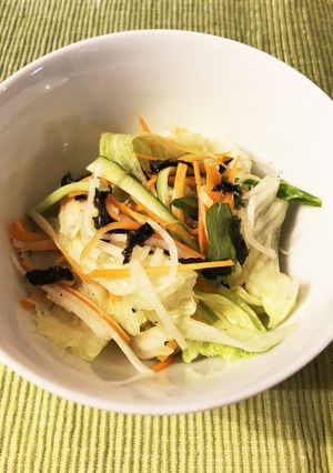 海苔和えサラダ-レシピのメイン写真