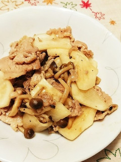豚肉とカブのオイバター炒め-レシピのメイン写真
