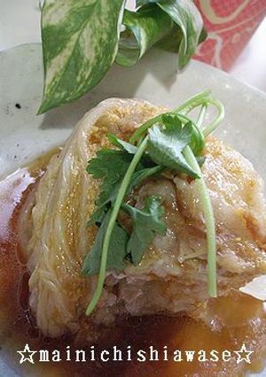 白菜の重ね煮　しょうがじょうゆ-レシピのメイン写真