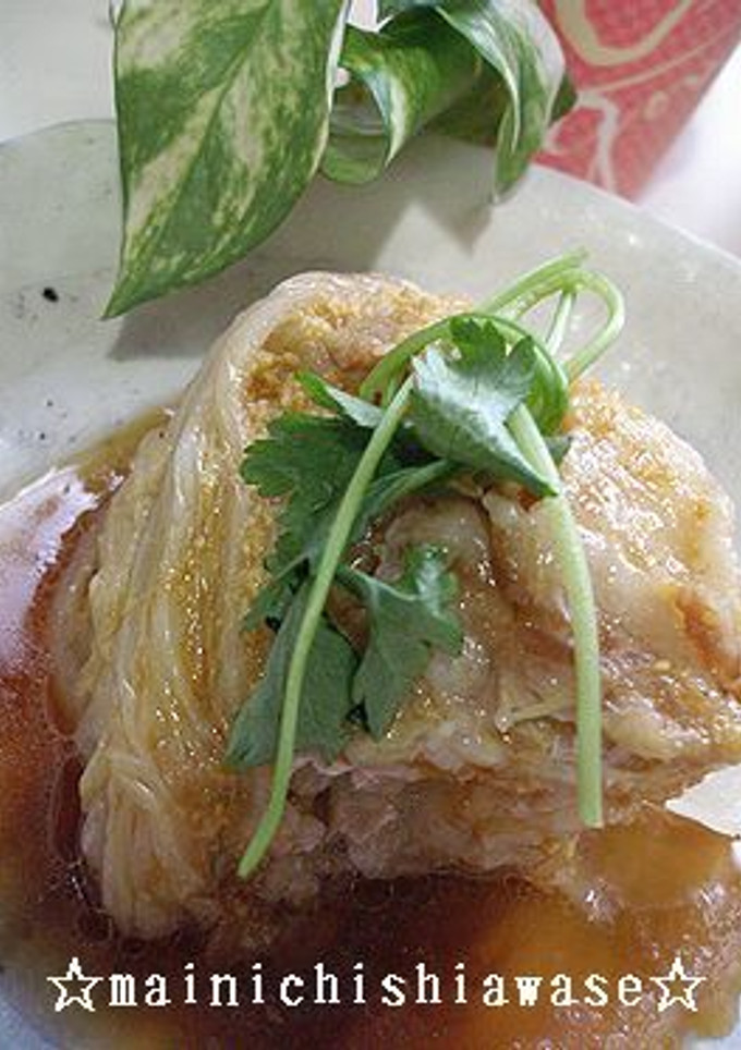 白菜の重ね煮　しょうがじょうゆ-レシピのメイン写真