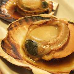 รูปของ 殻つきホタテの網焼き♡