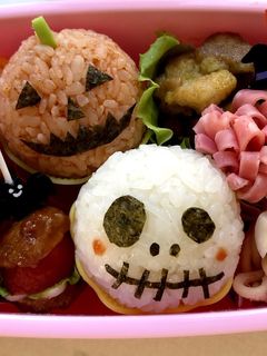 ハロウィン おにぎりお弁当 2018-レシピのメイン写真