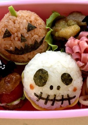 ハロウィン おにぎりお弁当 2018-レシピのメイン写真