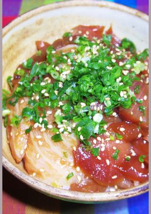 白米消滅!まぐろの切り落としで絶品漬け丼-レシピのメイン写真