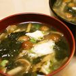 朝昼夕♪焼き海苔なめこ長ねぎのみそ汁