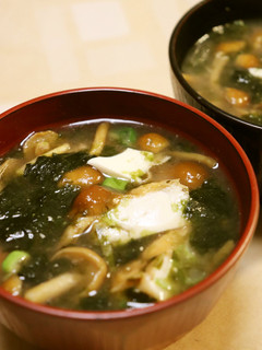 朝昼夕♪焼き海苔なめこ長ねぎのみそ汁-レシピのメイン写真