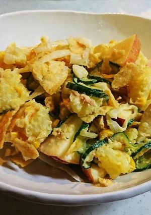 子供喜ぶ♪ポテチと林檎のポテトサラダ☆-レシピのメイン写真