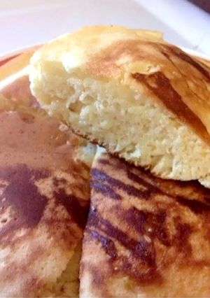 ふんわりチーズパンケーキ-レシピのメイン写真