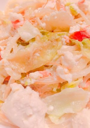 【ヘルシー】鮭と豆腐の胡麻サラダ-レシピのメイン写真