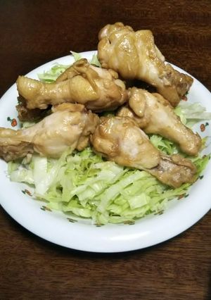 鶏手羽元のにんにく酢醤油煮-レシピのメイン写真