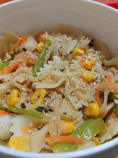 胡麻和えリメイク☆ショートパスタ&和ドレ-レシピのメイン写真