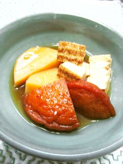 ▲●長芋と焼き豆腐と油揚げの煮物●▲-レシピのメイン写真