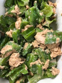 四角豆とシーチキンの胡麻味噌マヨ和え-レシピのメイン写真