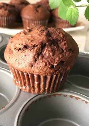 バナナとココナッツのチョコマフィン-レシピのメイン写真