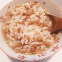 ごま油香る納豆雑炊-レシピのメイン写真