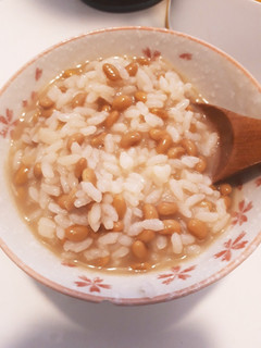 ごま油香る納豆雑炊-レシピのメイン写真