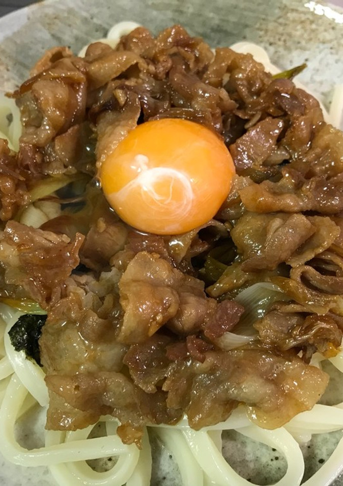 伝説のすた丼風！すたうどん-レシピのメイン写真
