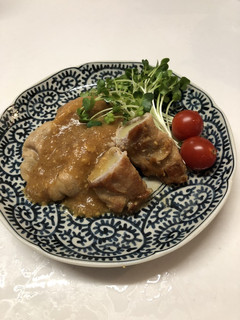 リンゴの豚肉肉巻き味噌煮-レシピのメイン写真