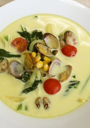 あさりと野菜のカレースープ-レシピのメイン写真