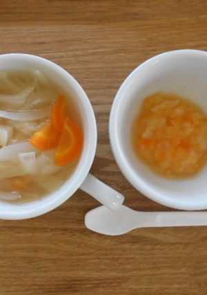 離乳食初期　野菜スープ～取り分け離乳食～-レシピのメイン写真
