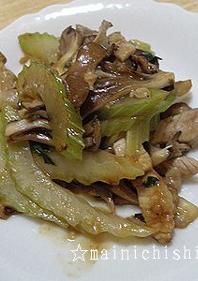 豚と香り野菜のオイスター炒め-レシピのメイン写真