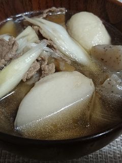 山形風芋煮汁-レシピのメイン写真