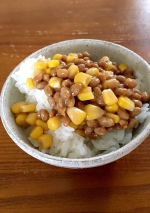 コーン納豆（コンソメごま油風味）-レシピのメイン写真