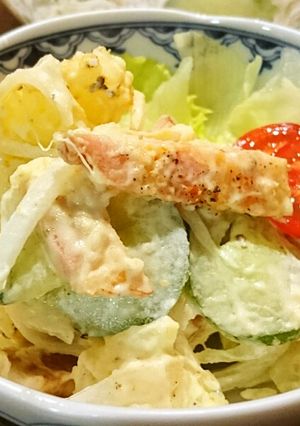 カリカリベーコン入り☆コク旨ポテサラ♪-レシピのメイン写真