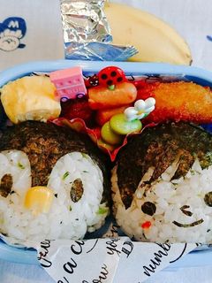 キャラ弁*幼稚園*弁当*ペンギンと僕-レシピのメイン写真