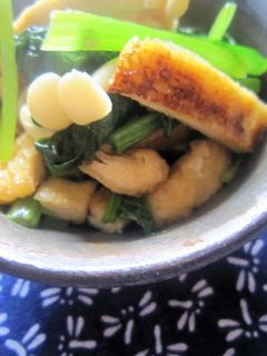 小松菜と油揚げの炒め煮-レシピのメイン写真