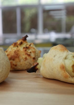 【餅粟】入りベーコンマッシュパン-レシピのメイン写真