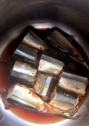 黒酢が決め手！圧力鍋で柔らか秋刀魚煮♡-レシピのメイン写真