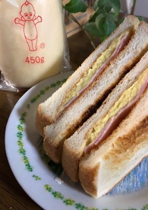 秋の味覚スイートポテサラでサンドイッチ-レシピのメイン写真