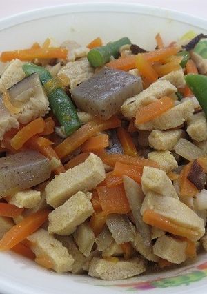 高野豆腐ごはんの具　★宇都宮学校給食-レシピのメイン写真