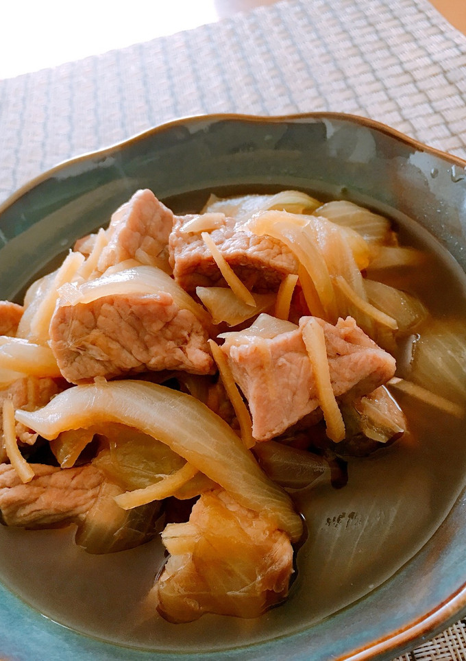 ✤豚肉とたっぷり玉ねぎのしょうが風味煮✤-レシピのメイン写真