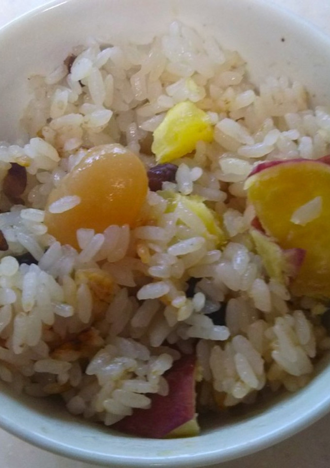 さつまいもと甘納豆の炊き込みおこわ-レシピのメイン写真