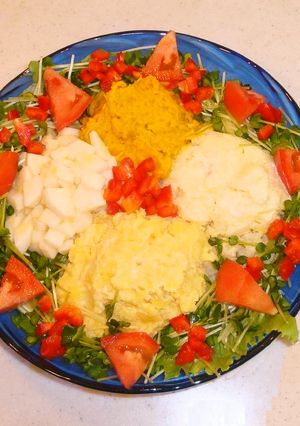 秋を満喫❤3種の芋＋αサラダを食べ比べ✨-レシピのメイン写真
