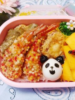 キャラ弁☆うずらの卵でかわいいパンダ☆-レシピのメイン写真
