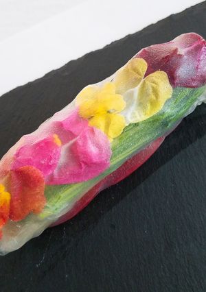 エディブルフラワーで彩り生春巻き-レシピのメイン写真